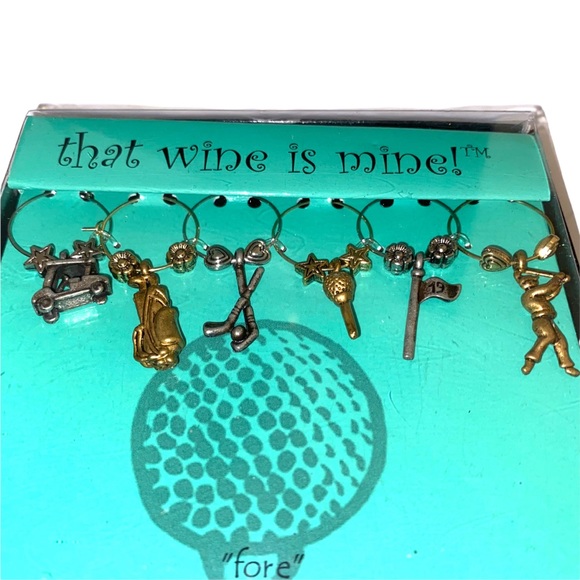 ⭐️ NWT Golf - The Wine is Mine Charms - Picture 2 of 12